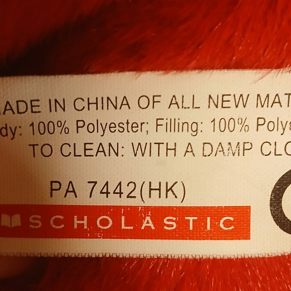 Scholastic 20” CLIFFORD BIG RED DOG Stuffed Plush Animal Floppy Lying Puppy Toy - Picture 12 of 14